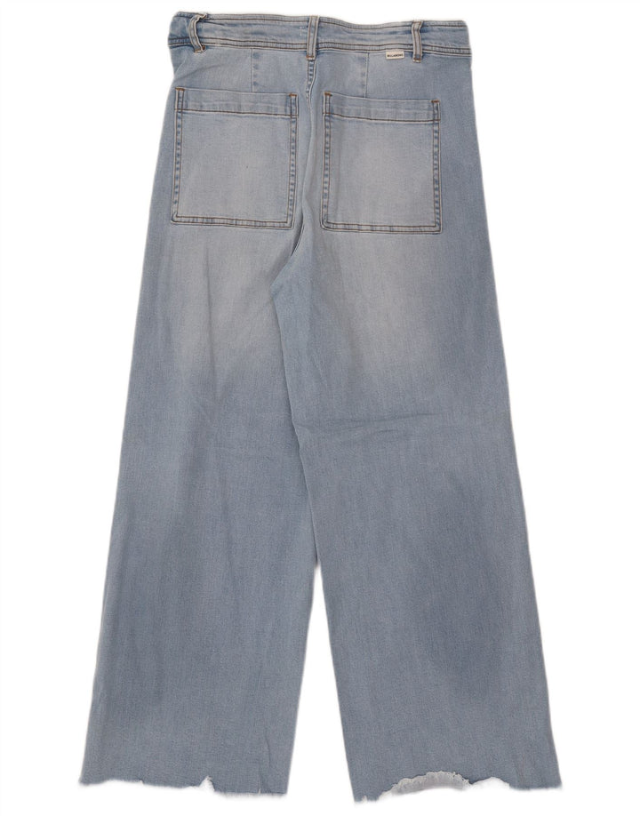 Calça jeans feminina BILLABONG cintura alta com perna larga W30 L27 azul