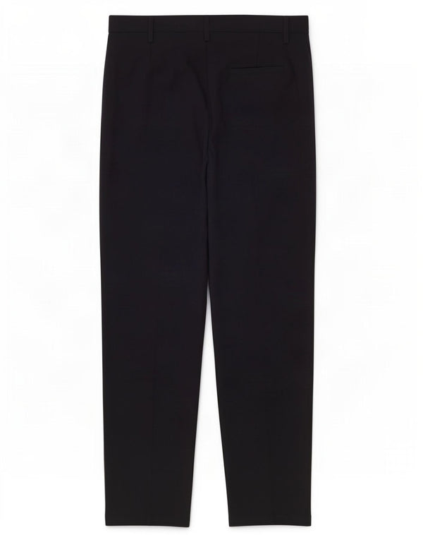 Calças cortadas femininas Marks & Spencer UK 12 médio W32 L25 azul marinho
