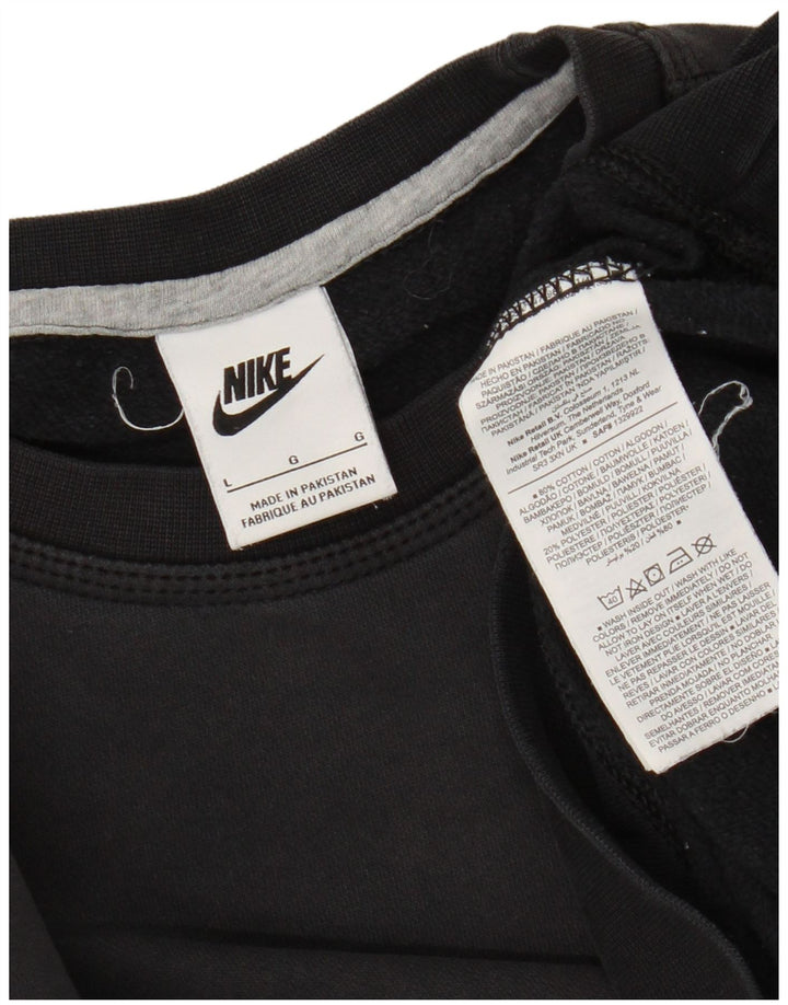 Nike moletom masculino jumper grande algodão preto