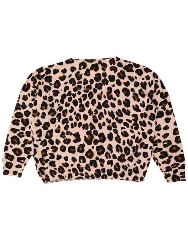 Suéter feminino Marks & Spencer com gola canoa Reino Unido 20 2XL bege