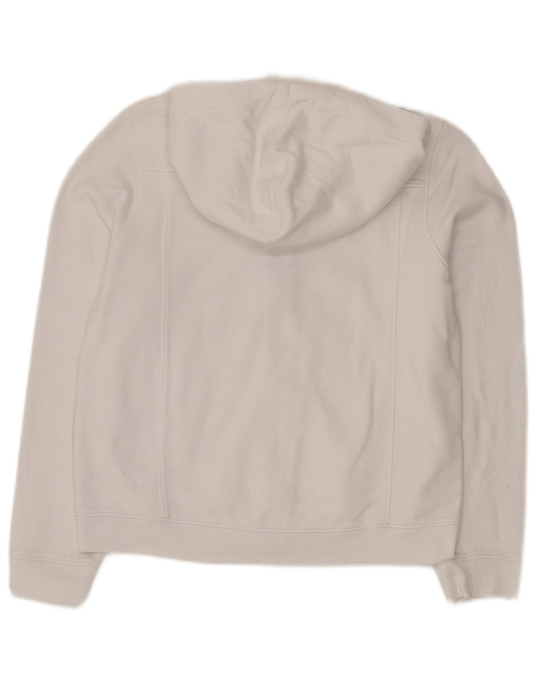 Suéter feminino CALVIN KLEIN JEANS com capuz e zíper gráfico Reino Unido 10 pequeno branco