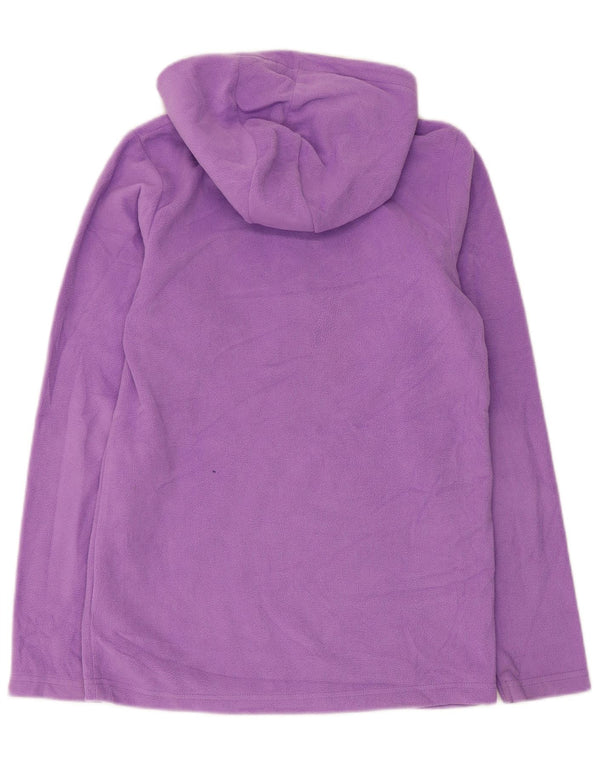Suéter de lã com capuz para meninas Mountain Warehouse com zíper e pescoço 12-13 anos roxo