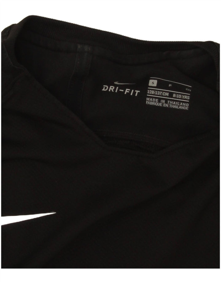 Camiseta Nike Boys Dri Fit Top 8-9 Anos Pequeno Preto Colourblock Poliéster