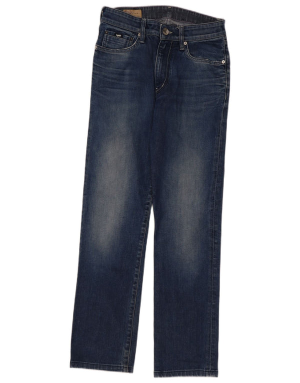 Gas Womens Straight Jeans W29 L30 Azul Algodão