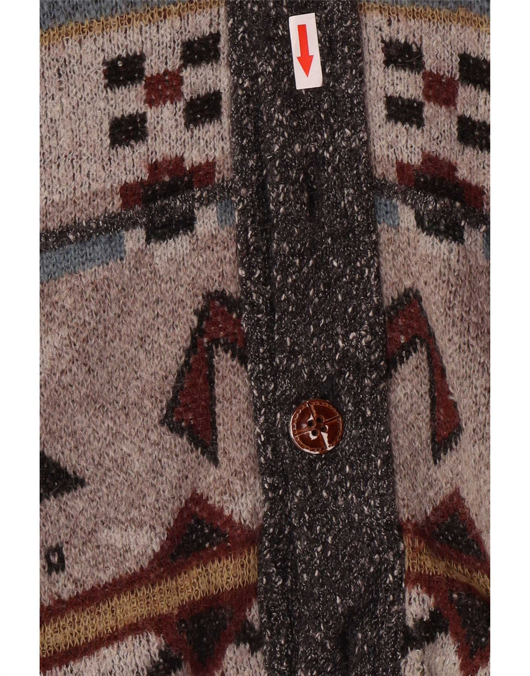 Darwin Mens Knit Bomber Jacket IT 54 2XL Cinza Geométrico Acrílico