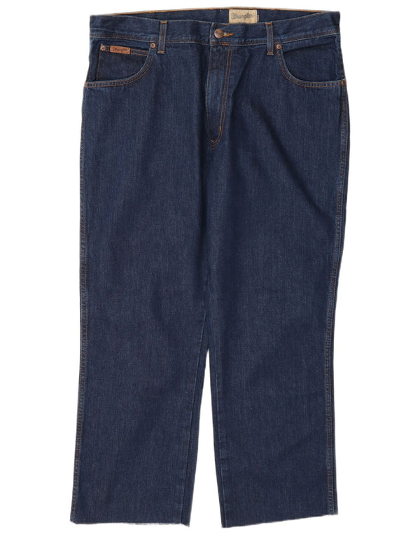 Wrangler Masculino Texas Straight Jeans W38 L27 Azul Marinho Algodão