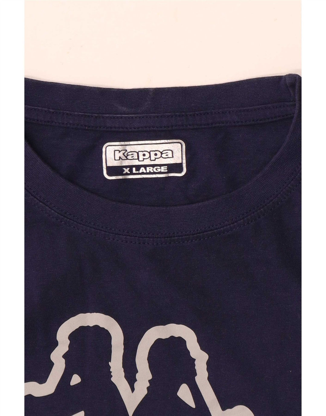 Camiseta gráfica masculina Kappa Top XL azul marinho