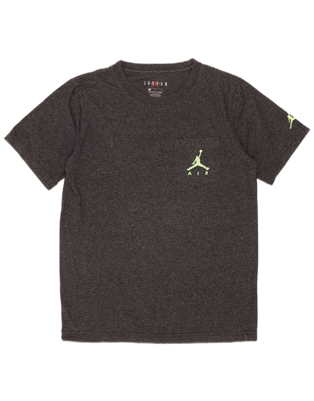Camiseta Jordan Boys Top 12-13 Anos Grande Cinza Salpicado