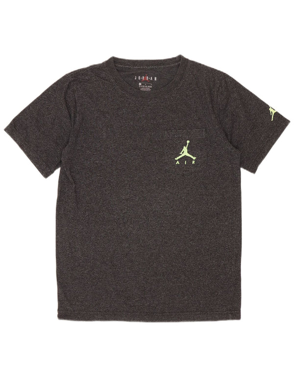 Camiseta Jordan Boys Top 12-13 Anos Grande Cinza Salpicado