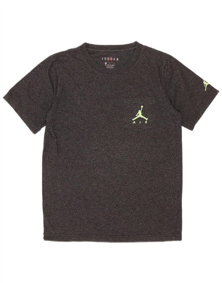 Camiseta Jordan Boys Top 12-13 Anos Grande Cinza Salpicado