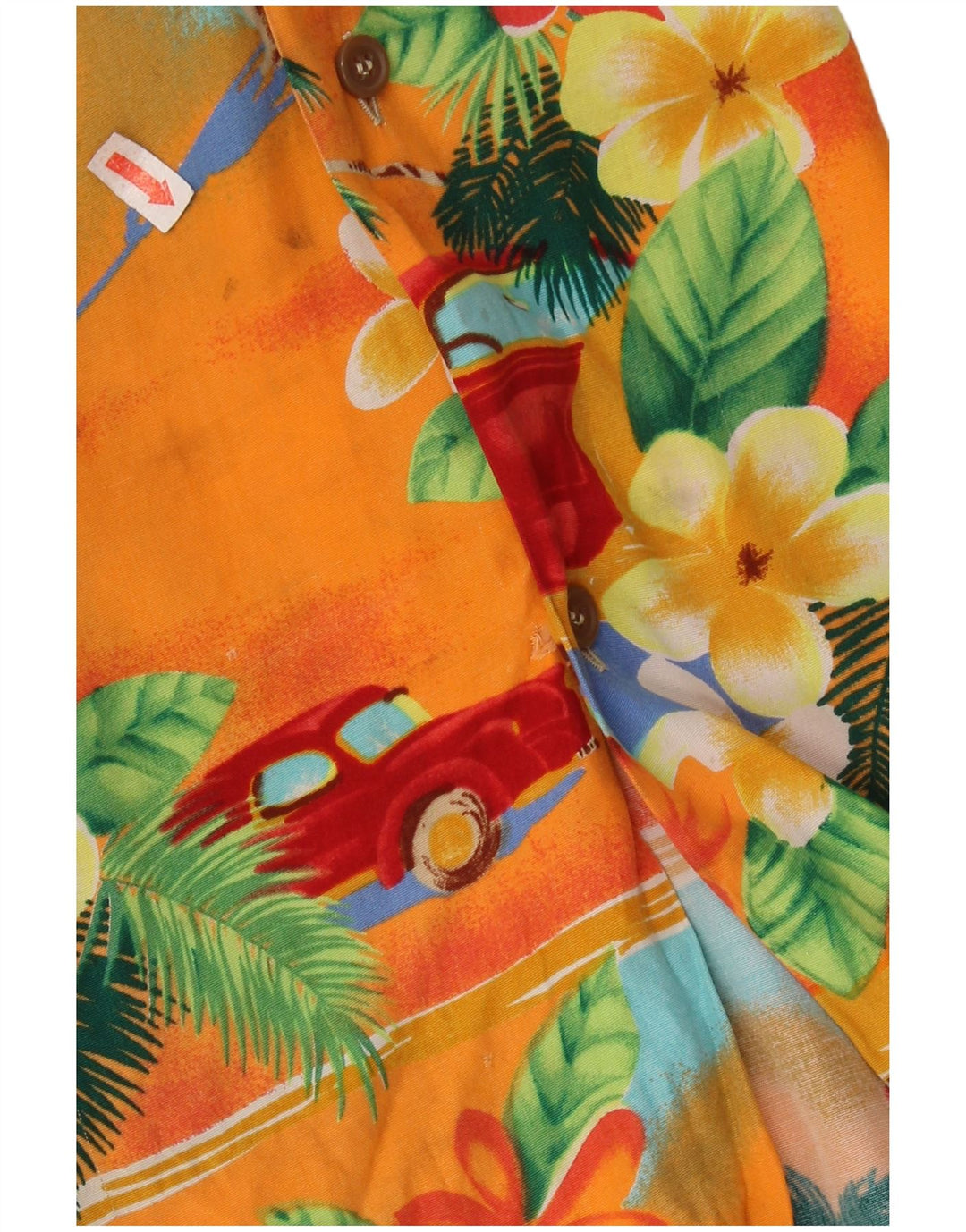 PETER ELLIOT Camisa masculina de manga curta grande floral havaiana multicolorida