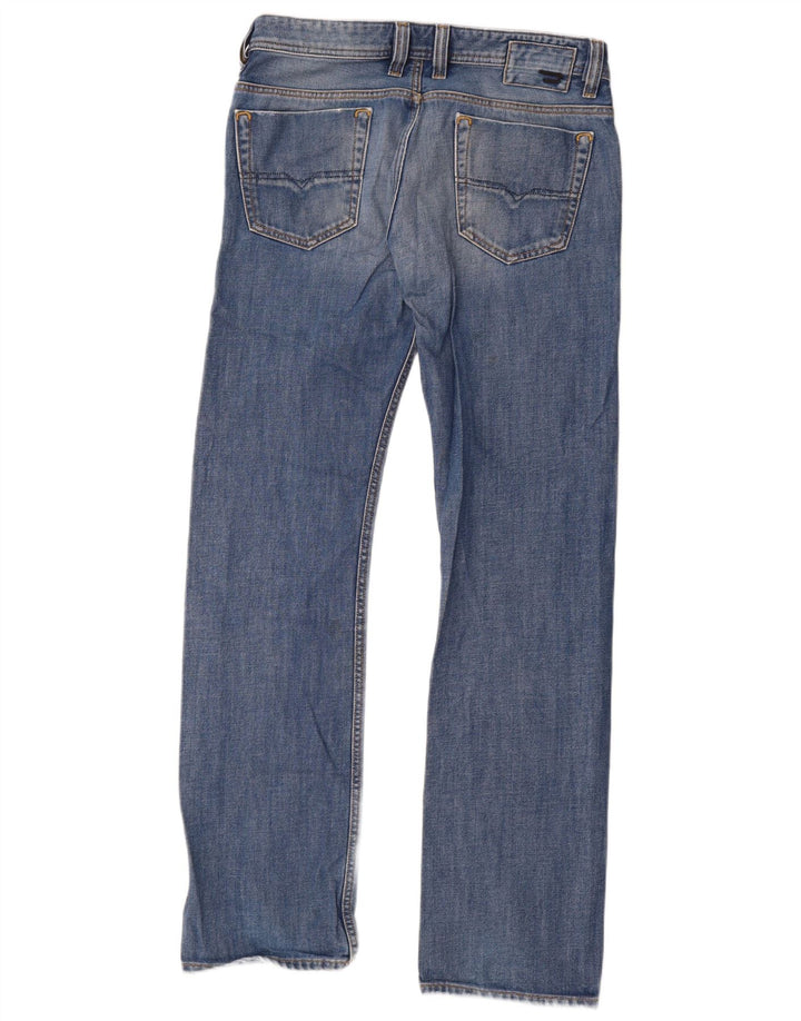 Diesel Masculino Viker Straight Jeans W32 L34 Azul Algodão