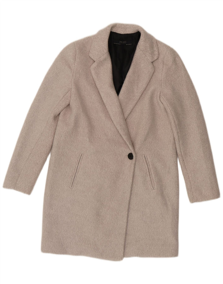 Sobretudo oversized feminino ZARA UK 6 XS algodão cinza