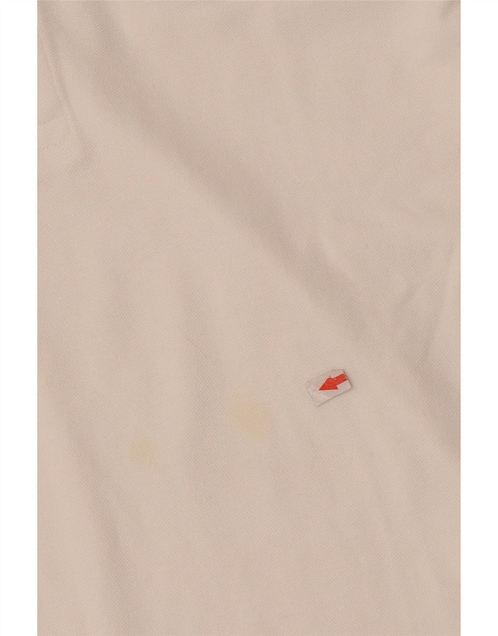 Camisa polo masculina Kappa pequena algodão branco