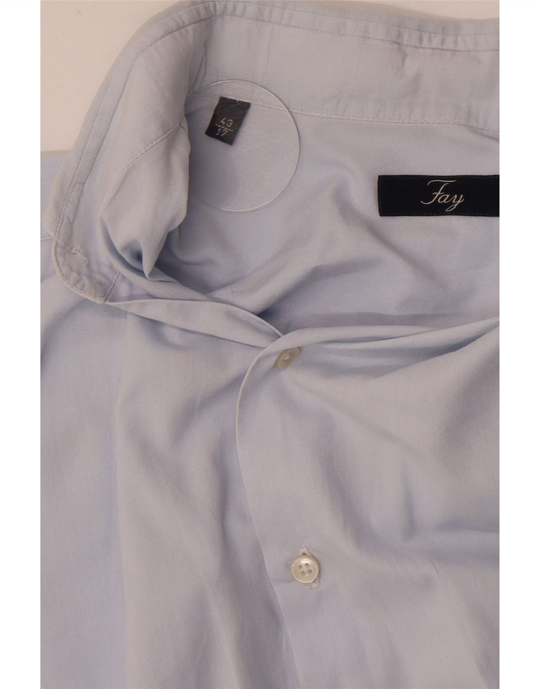 Camisa masculina Fay tamanho 43 17 XL azul
