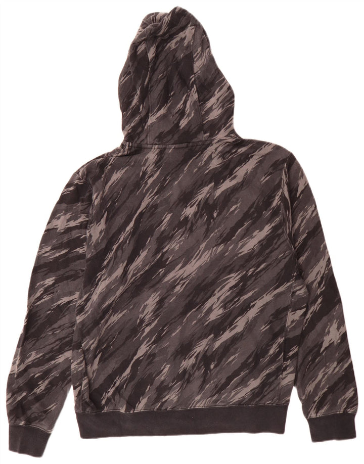 Nike Mens Hoodie Jumper Médio Cinza Camuflagem Algodão