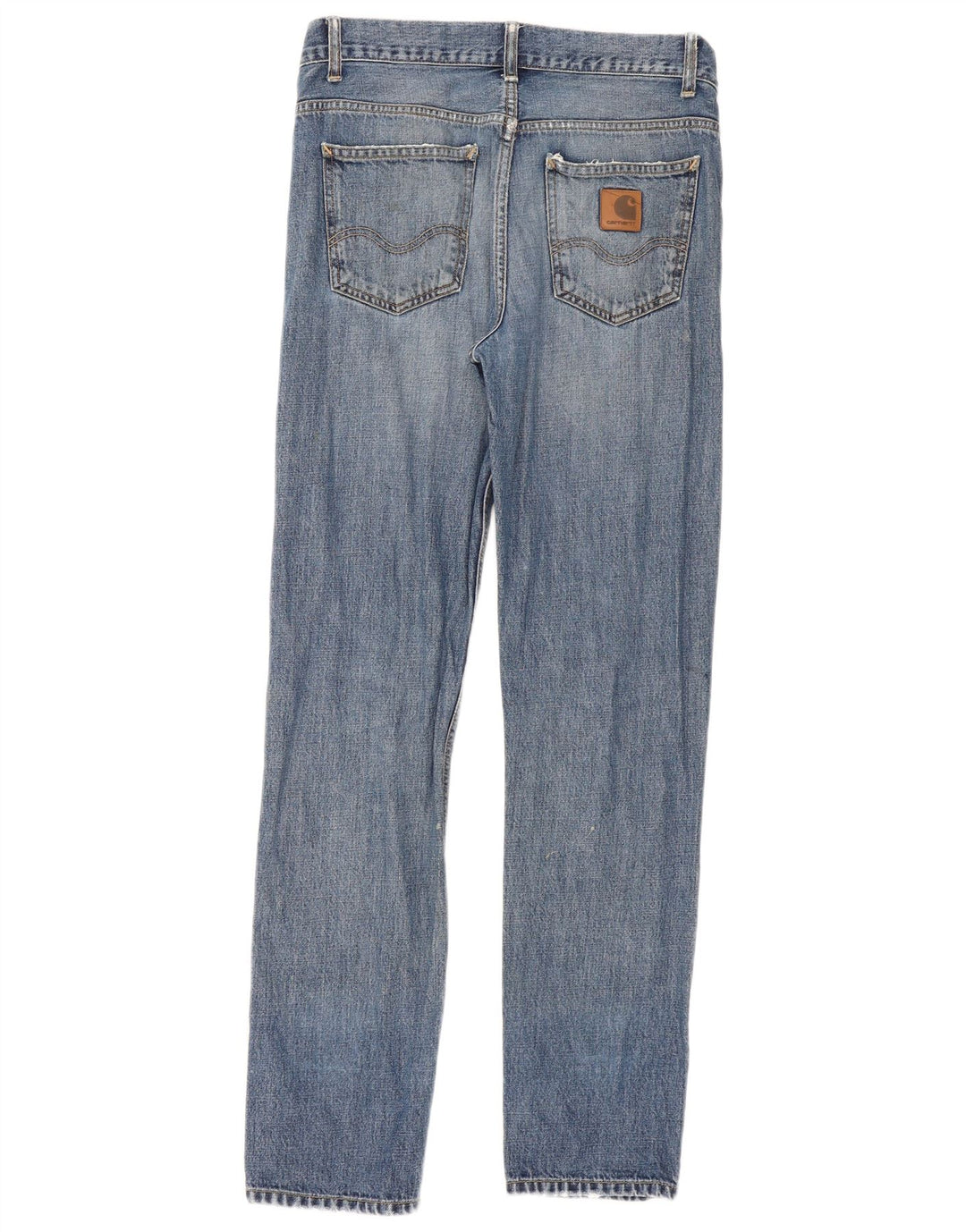 Calça Jeans Carhartt Feminina Texas Distressed Slim W30 L32 Azul Algodão