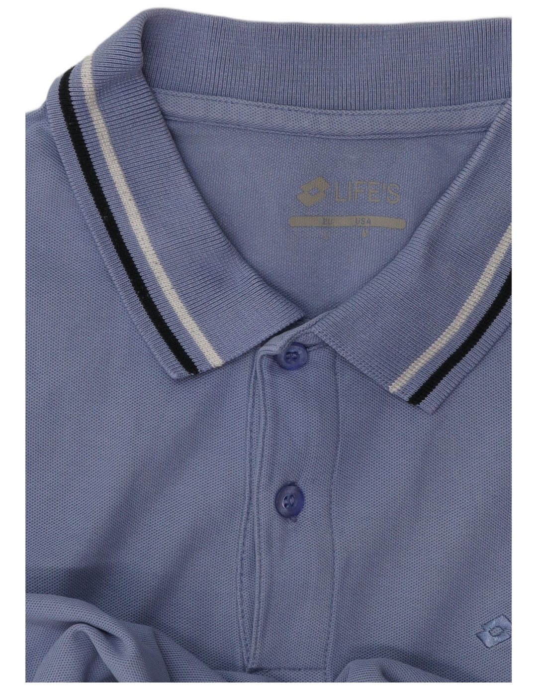 Camisa polo masculina Lotto grande azul