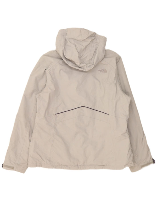 Jaqueta corta-vento com capuz Hyvent feminino The North Face Reino Unido 18 XL cinza nylon