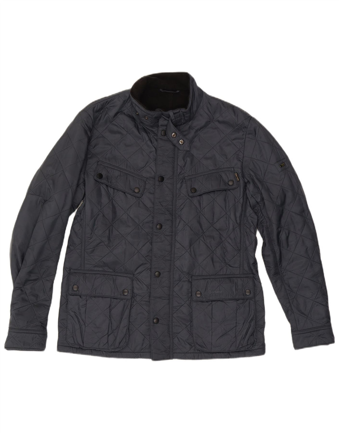 Jaqueta masculina acolchoada BARBOUR UK 40 grande poliamida azul marinho