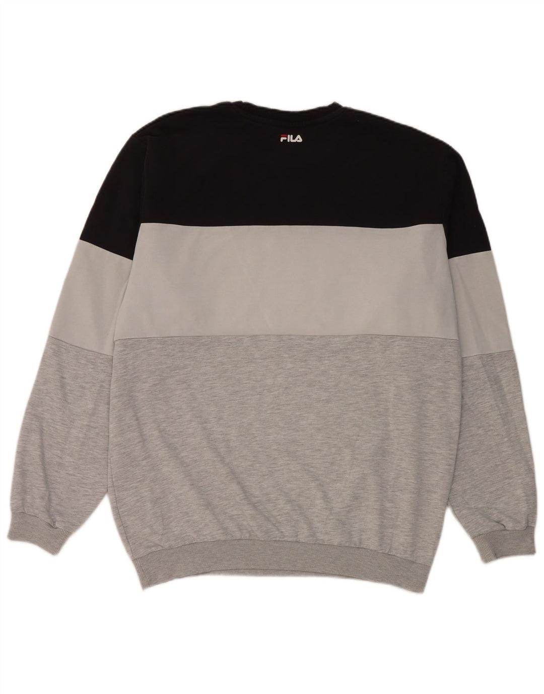 Fila Moletom Gráfico Masculino Jumper Grande Multicolorido Colorblock Algodão