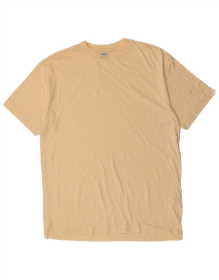 Camiseta masculina BENETTON algodão bege médio