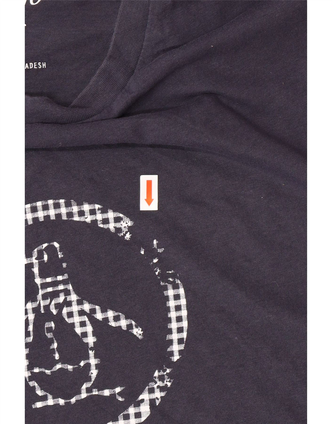 Camiseta feminina gráfica PENGUIN Reino Unido 16 grande algodão azul marinho