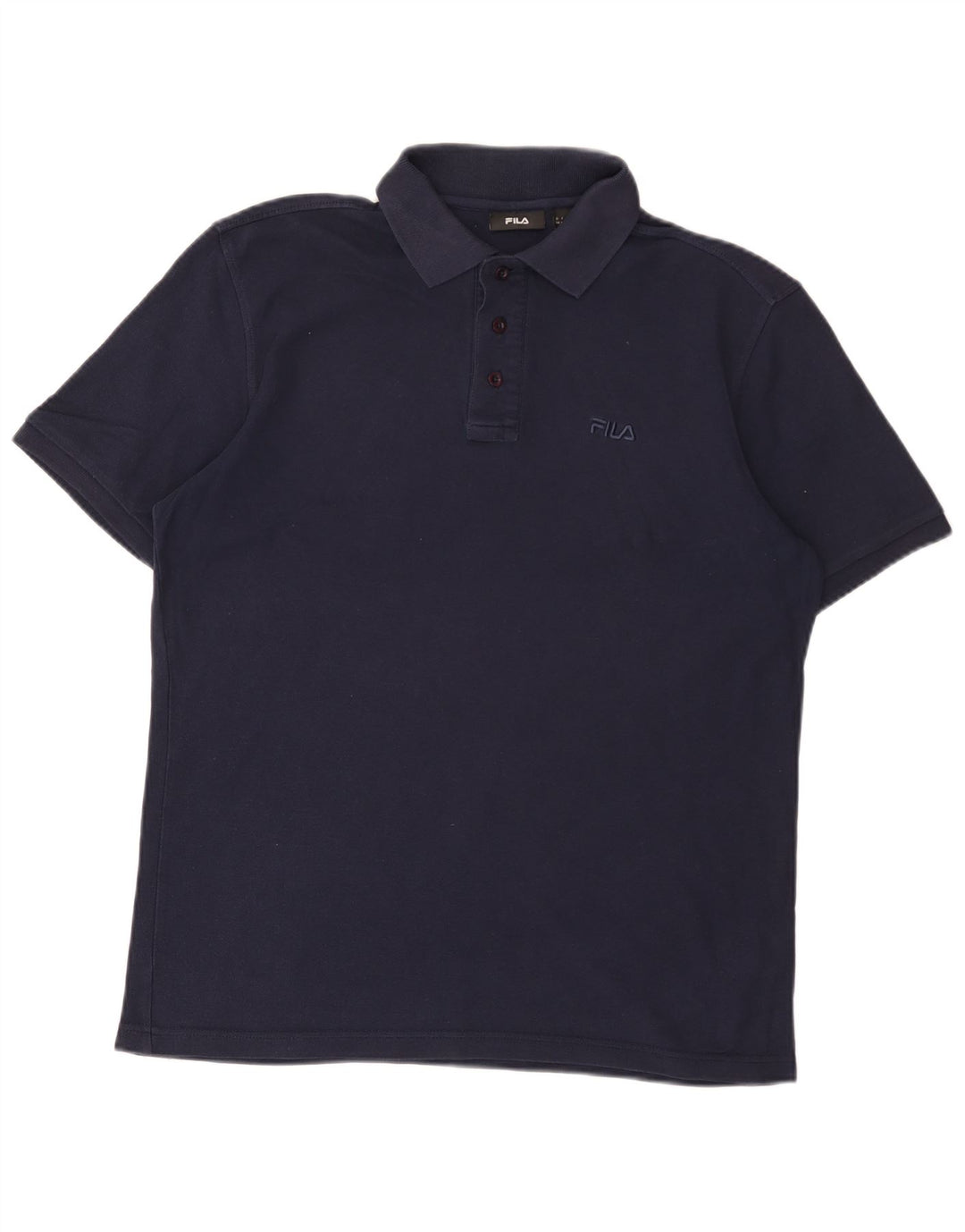 Polo masculino Fila médio algodão azul marinho