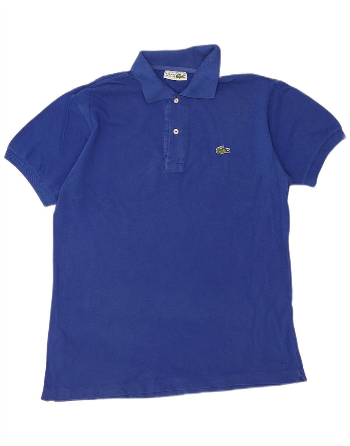 Camisa polo masculina LACOSTE tamanho 4 algodão azul médio