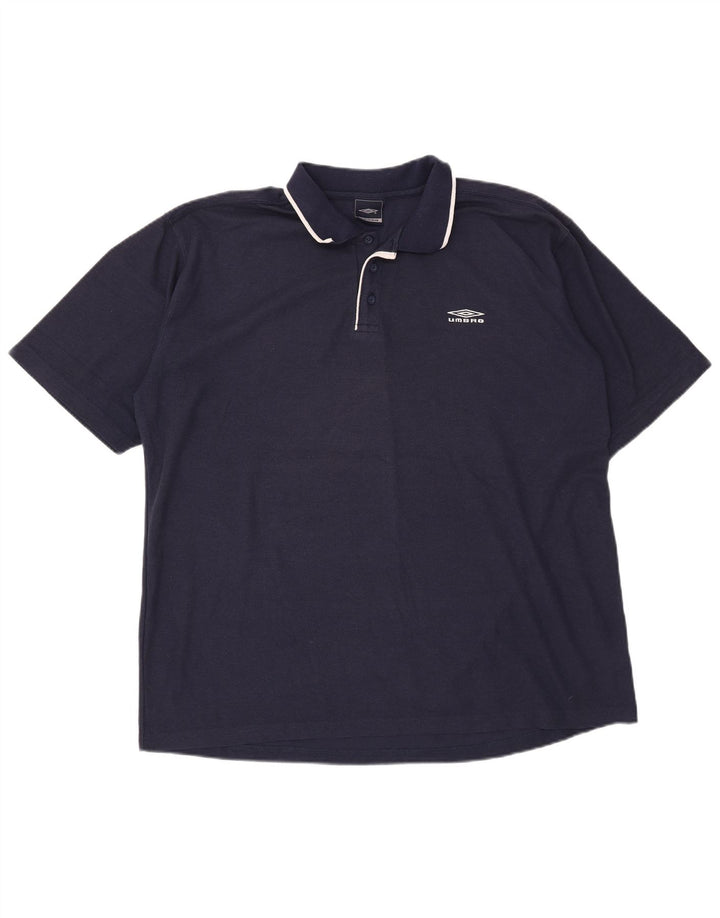 Camisa polo masculina Umbro 2XL poliéster azul marinho