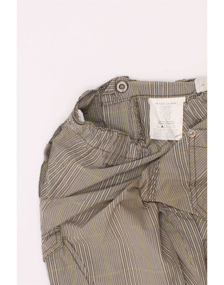 Shorts cargo diesel masculino 3-4 anos W22 algodão listrado cinza