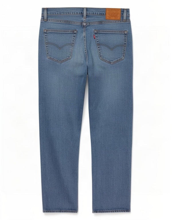 Levi's Masculino 502 Tapered Jeans W34 L27 Azul Algodão