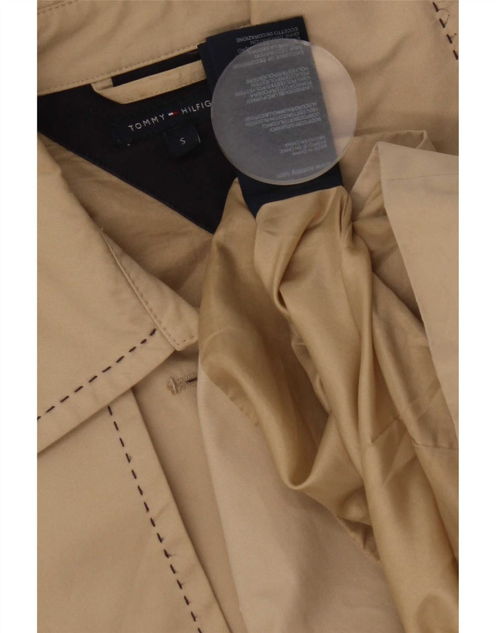Jaqueta militar feminina Tommy Hilfiger Reino Unido 10 algodão bege pequeno