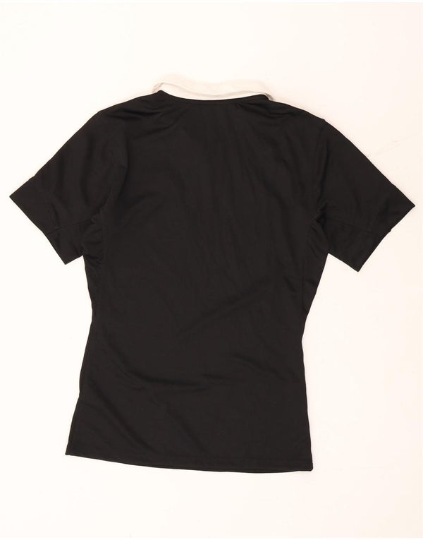 Adidas Womens New Zealand Graphic Rugby Polo Shirt Reino Unido 18 XL Preto Poliéster