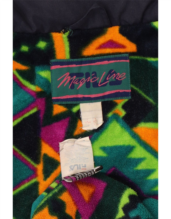 Jaqueta corta-vento masculina Fila Magic Line UK 44 2XL azul marinho poliéster