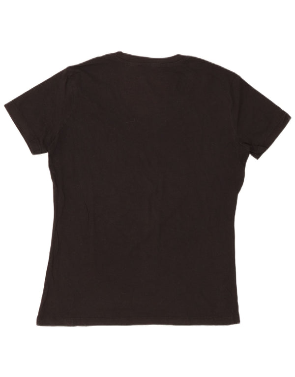 CALVIN KLEIN JEANS Camiseta feminina gráfica Top UK 20 2XL Preto