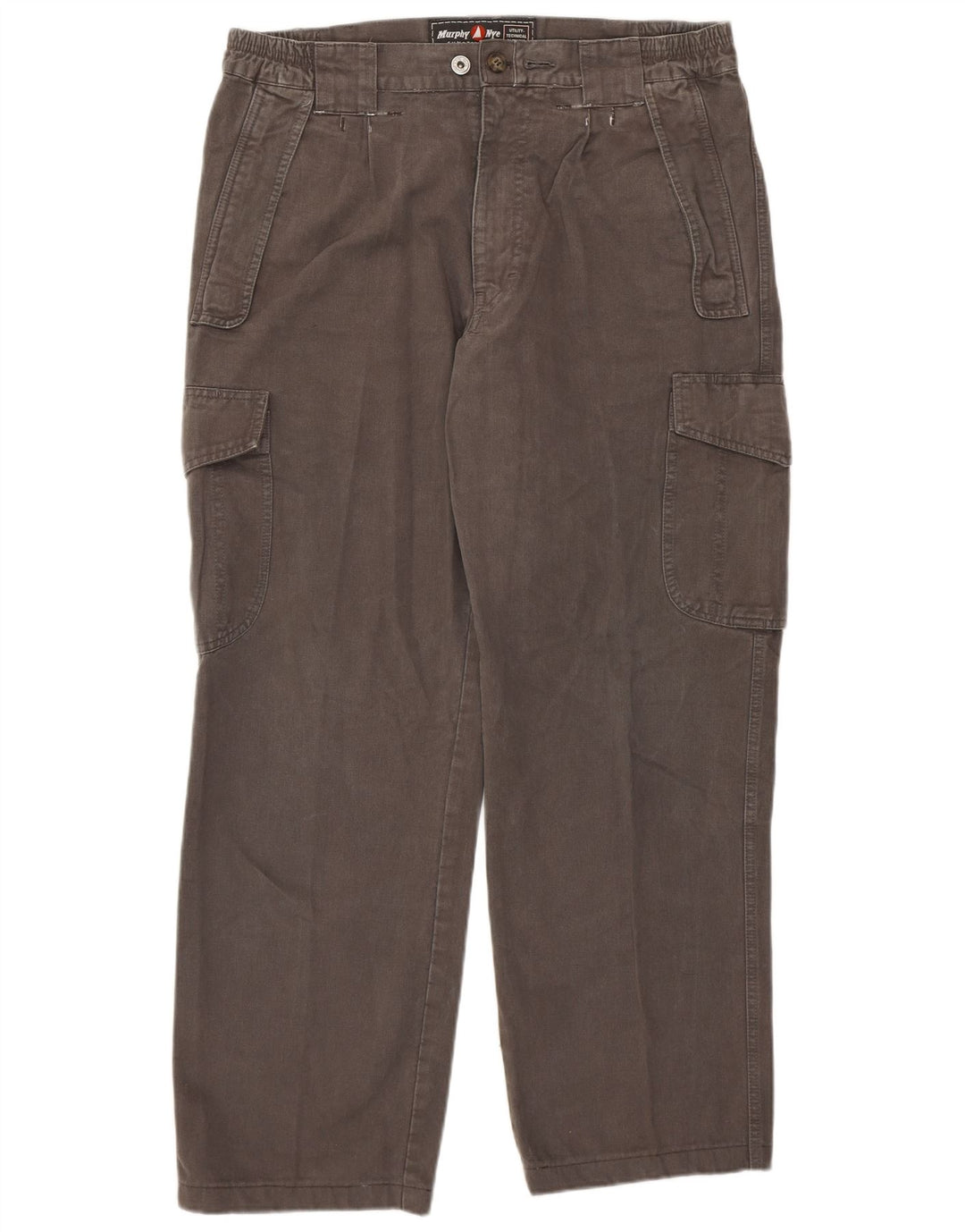 Calça cargo reta masculina Murphy & Nye W33 L28 algodão cinza