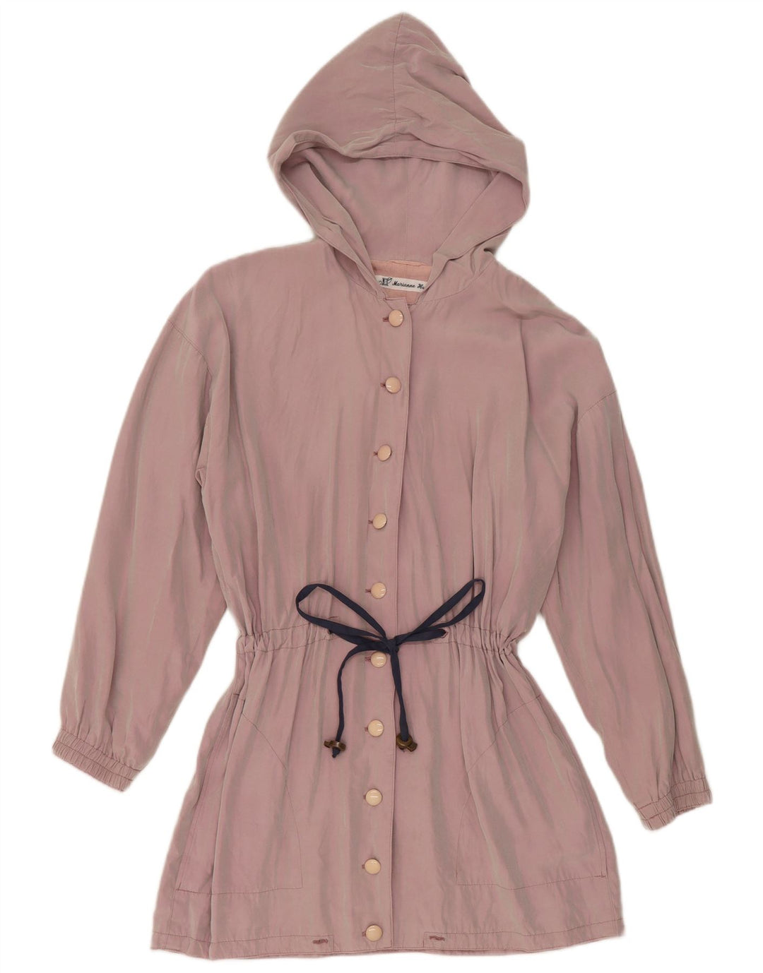 Jaqueta feminina vintage com capuz UK 14 Roxo médio