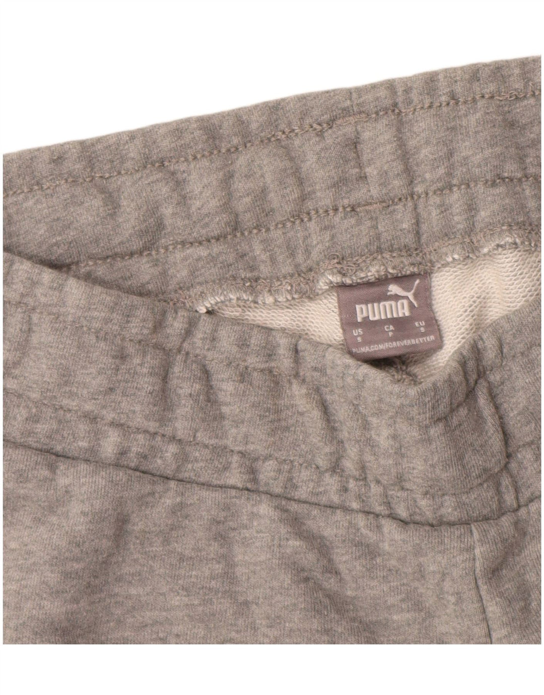 Calça esportiva feminina PUMA Graphic Joggers UK 8 pequena cinza