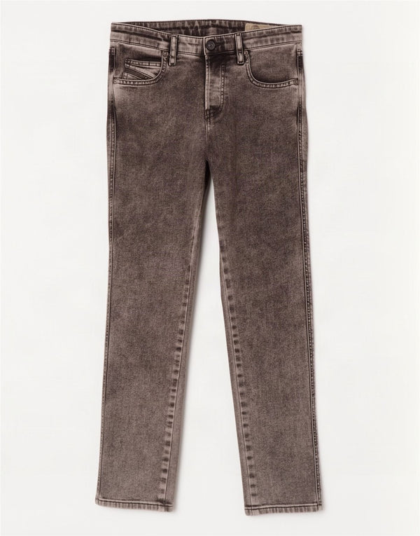 Jeans Slim Feminino Diesel W27 L26 Algodão Cinza