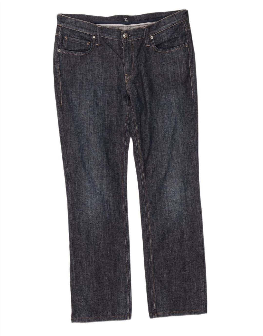 Calça jeans reta feminina Fay W32 L28 algodão azul marinho