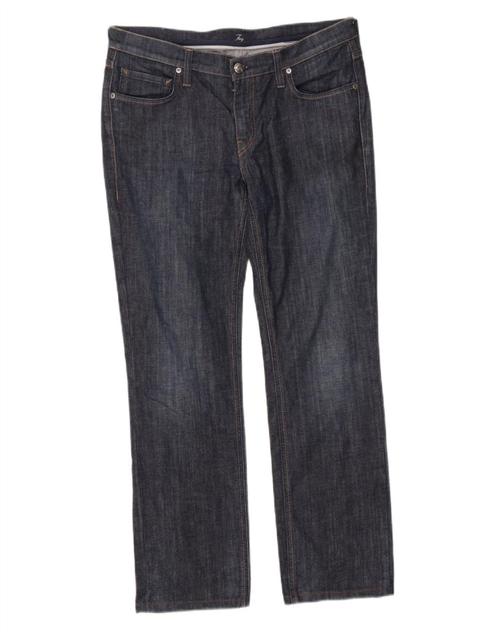 Calça jeans reta feminina Fay W32 L28 algodão azul marinho