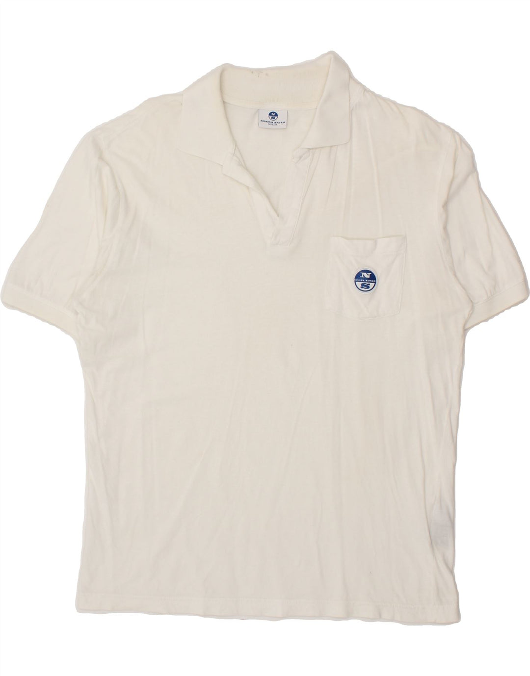 NORTH SAILS Womens Polo Shirt UK 18 XL White Cotton Vintage North Sails and Second-Hand North Sails from Messina Hembry 