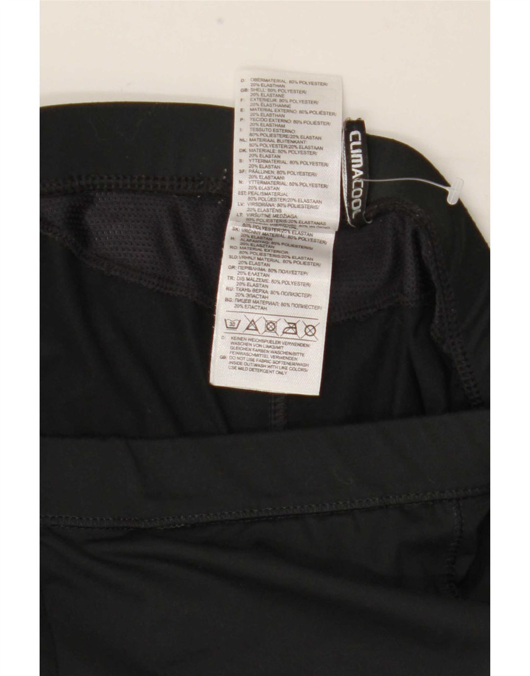 Adidas Womens Climacool Capri Leggings UK 10 Pequeno Poliéster Preto