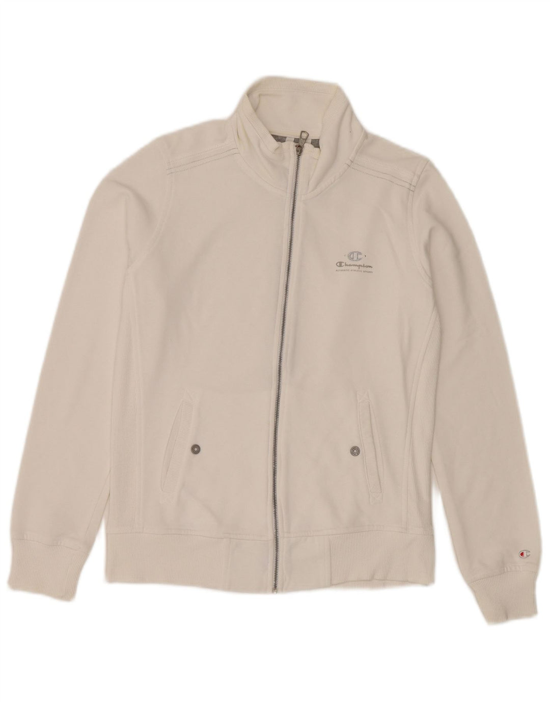 Jaqueta feminina Champion Heritage Classics Tracksuit UK 14 Médio Branco