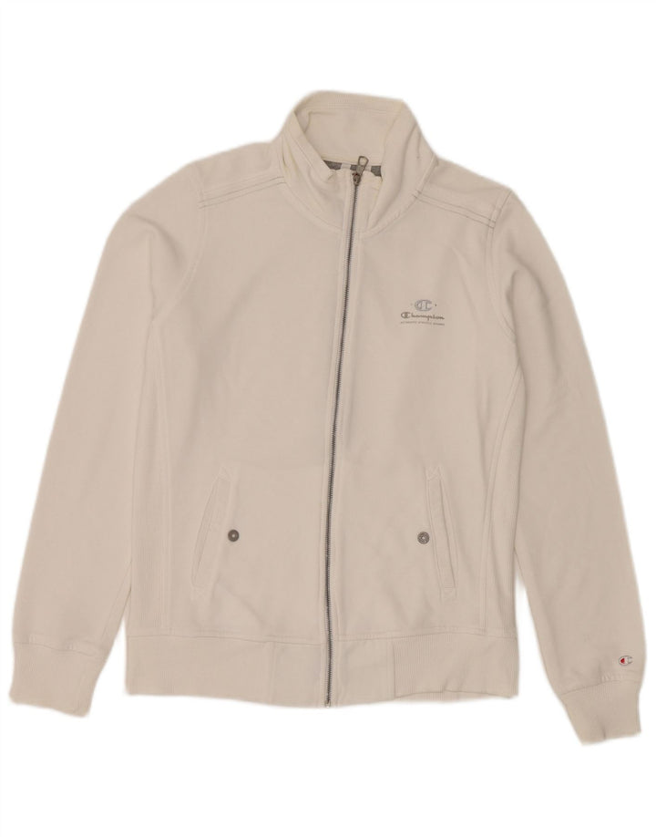 Jaqueta feminina Champion Heritage Classics Tracksuit UK 14 Médio Branco