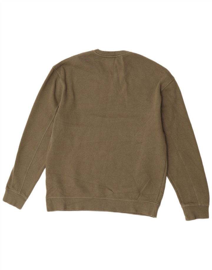 Suéter oversized feminino Topshop Reino Unido 10 algodão cáqui pequeno