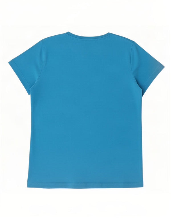 Camiseta Nike Feminina Slim Fit Graphic Top UK 18 XL Azul Algodão