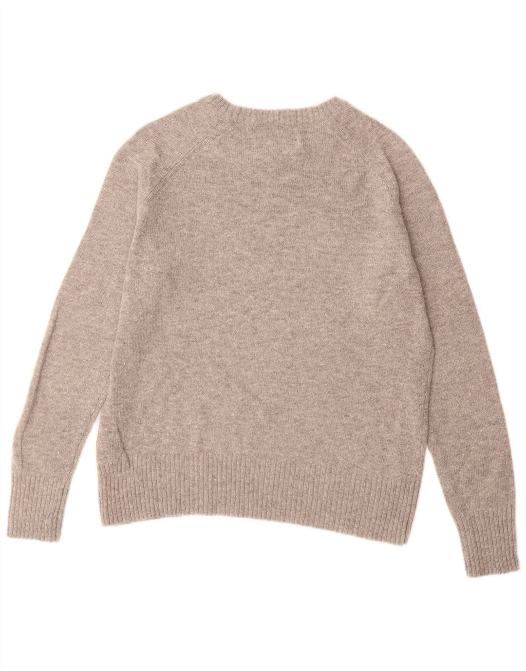 Suéter feminino Superdry com gola canoa UK 14 nylon cinza médio