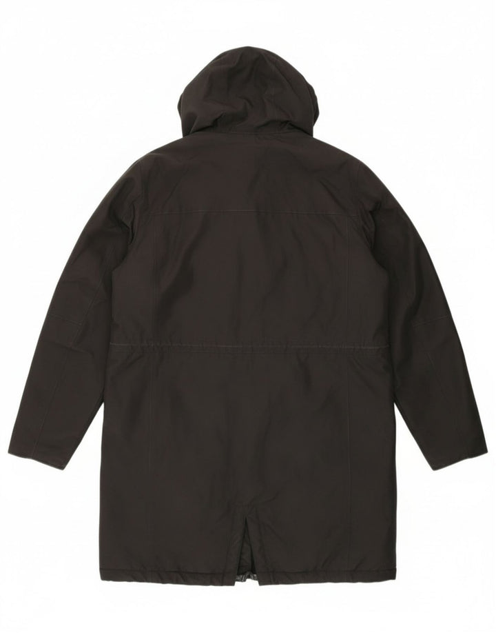 Jaqueta parka feminina com capuz Helly Hansen Reino Unido 14 grande nylon preto